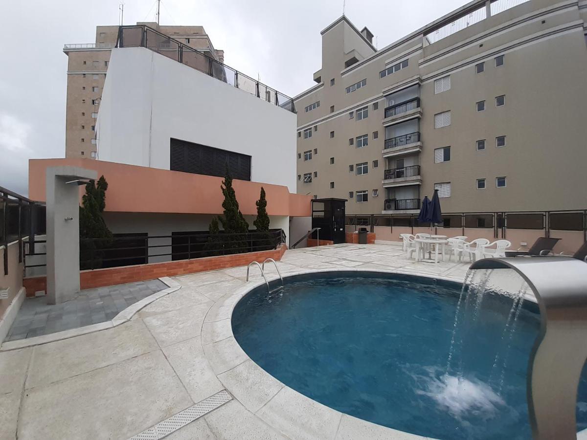 Lindo Flat No Edificio Cosmopolitan, Com Garagem E Piscina Apartment Santos  Exterior foto